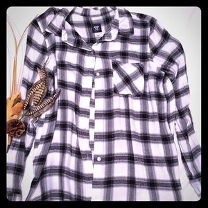 Black/White flannel