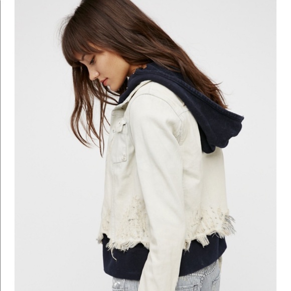 Free People Jackets & Blazers - Double Weave Denim Jacket By Free People BNWT
