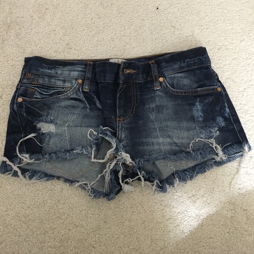 Blue Denim Shorts by River Island