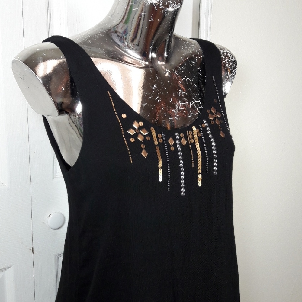VOLCOM Honey Money Dress Black/Beaded - Picture 8 of 8