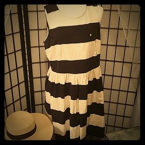 Black and cream striped dress