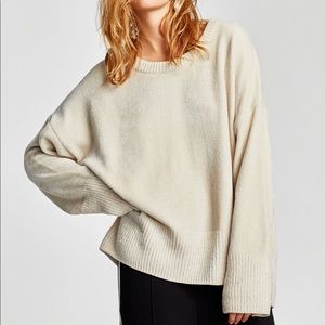 Zara oversized chenille sweater