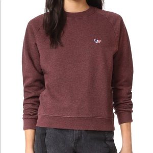 Maison Kitsuné tricolor fox sweatshirt