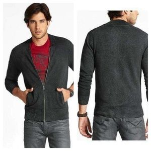 New GUESS Long Sleeve Zip Up Sweater