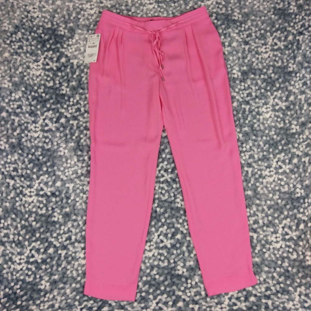 Zara Basic Collection Tie Waist Pockets Pant 103Y1