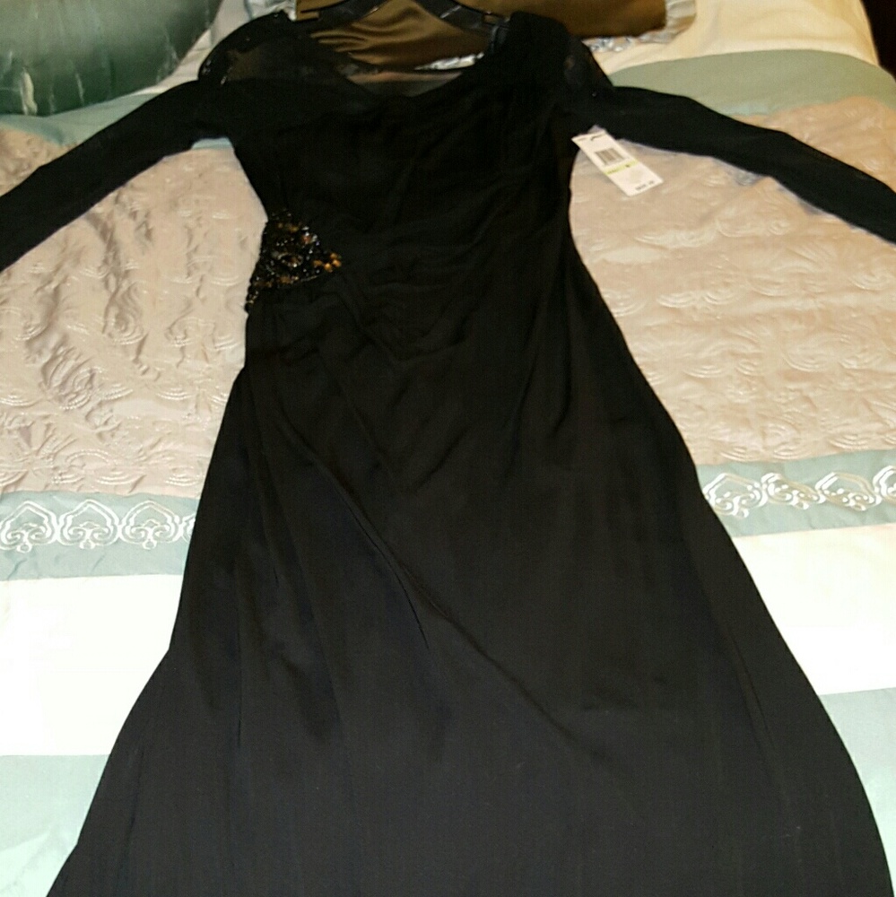 Long beautiful black gown