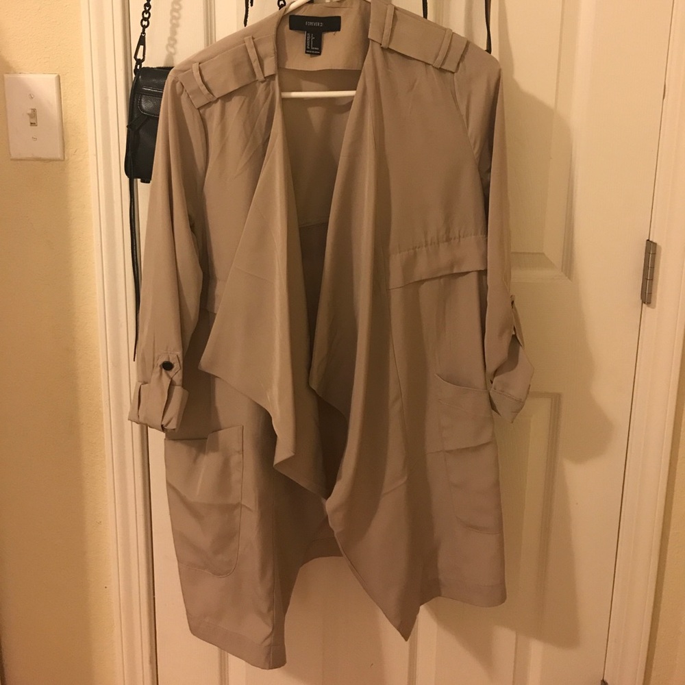 Forever 21 lightweight draped coat