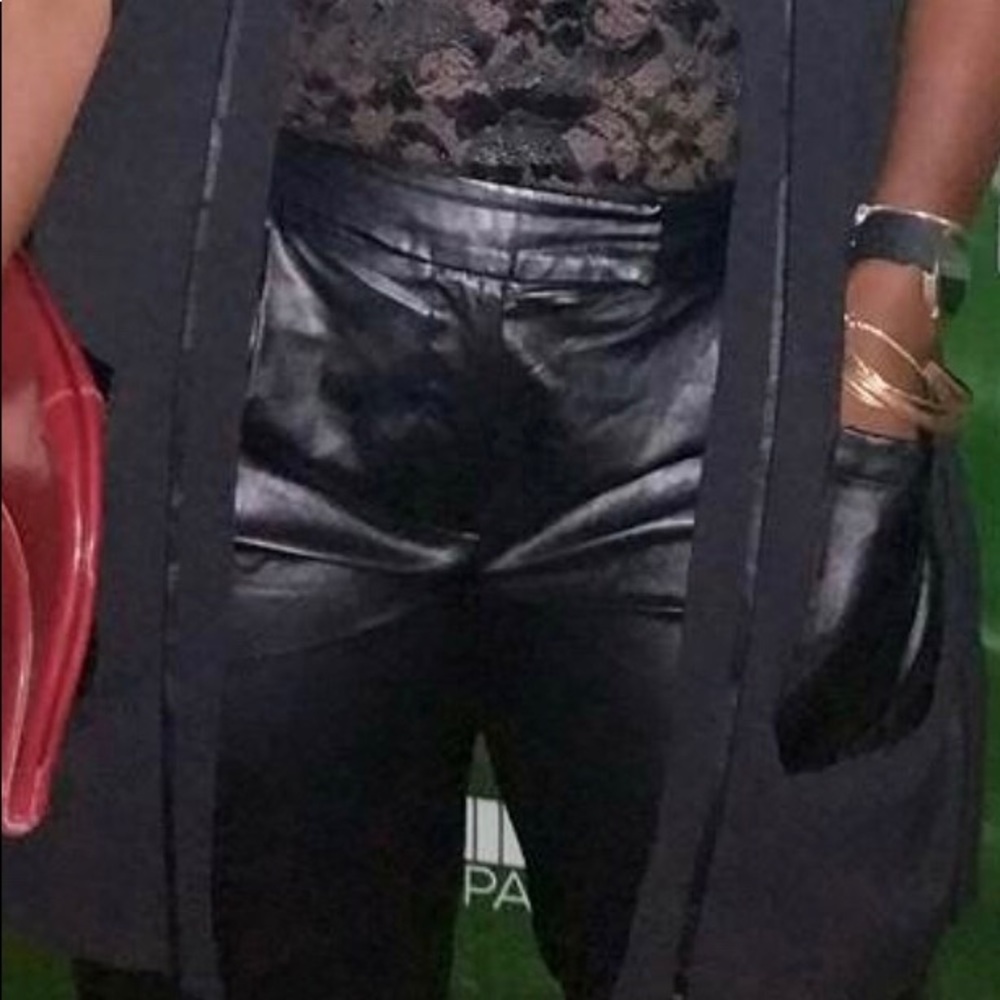 Leather like pants (Gently used)