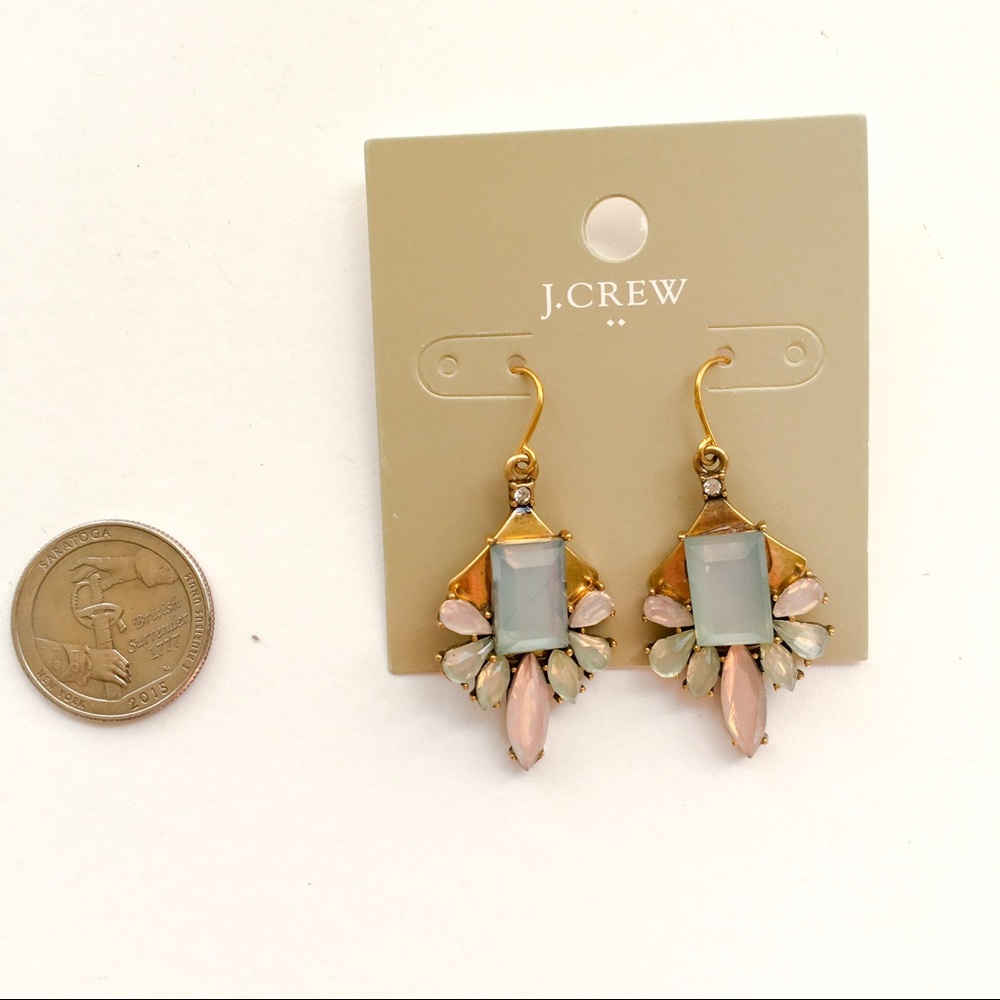 Jcrew milk crystal statement earrings - Picture 2 of 5