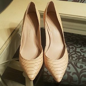 Loeffler Randall Pointed Toe Nude Pumps