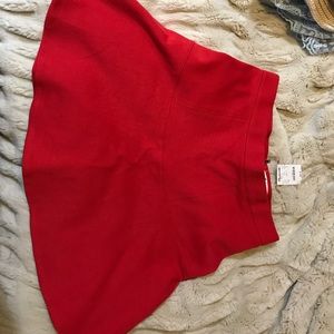 Madewell red A-line mini skirt Size 2