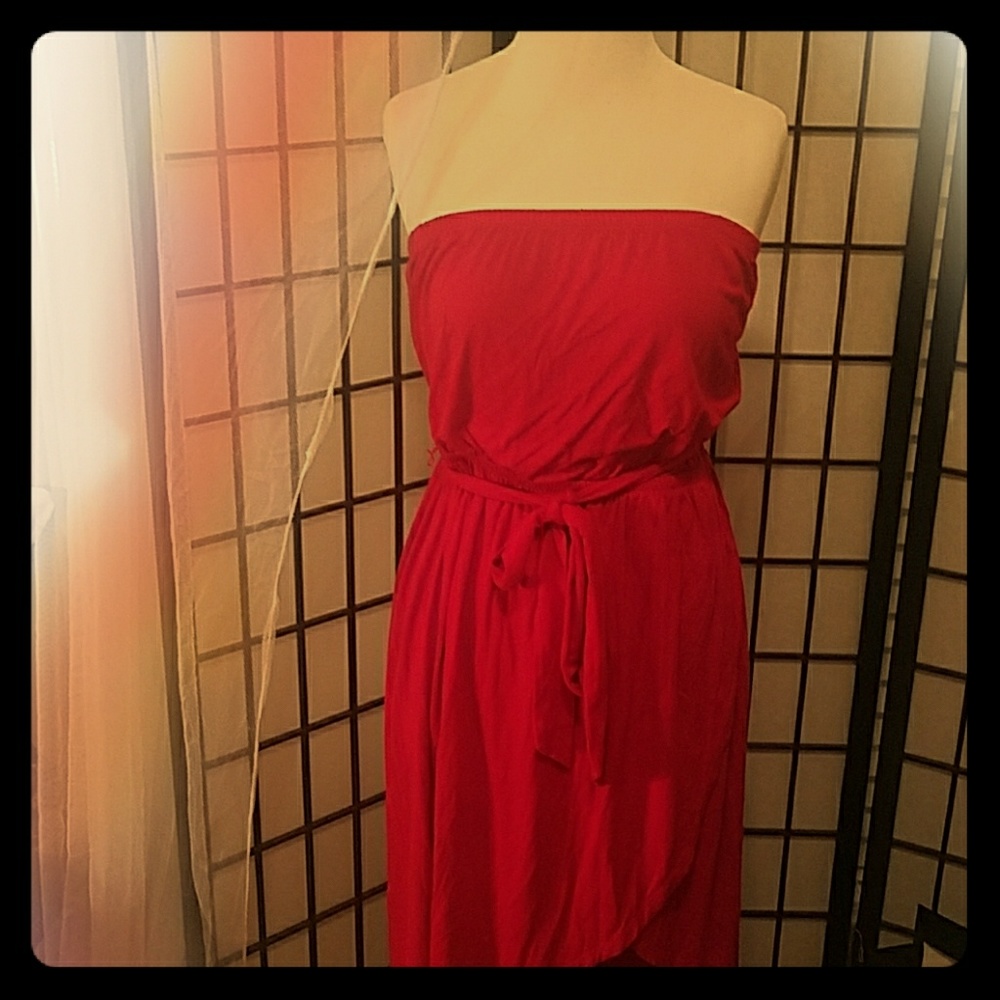 Strapless sun dress