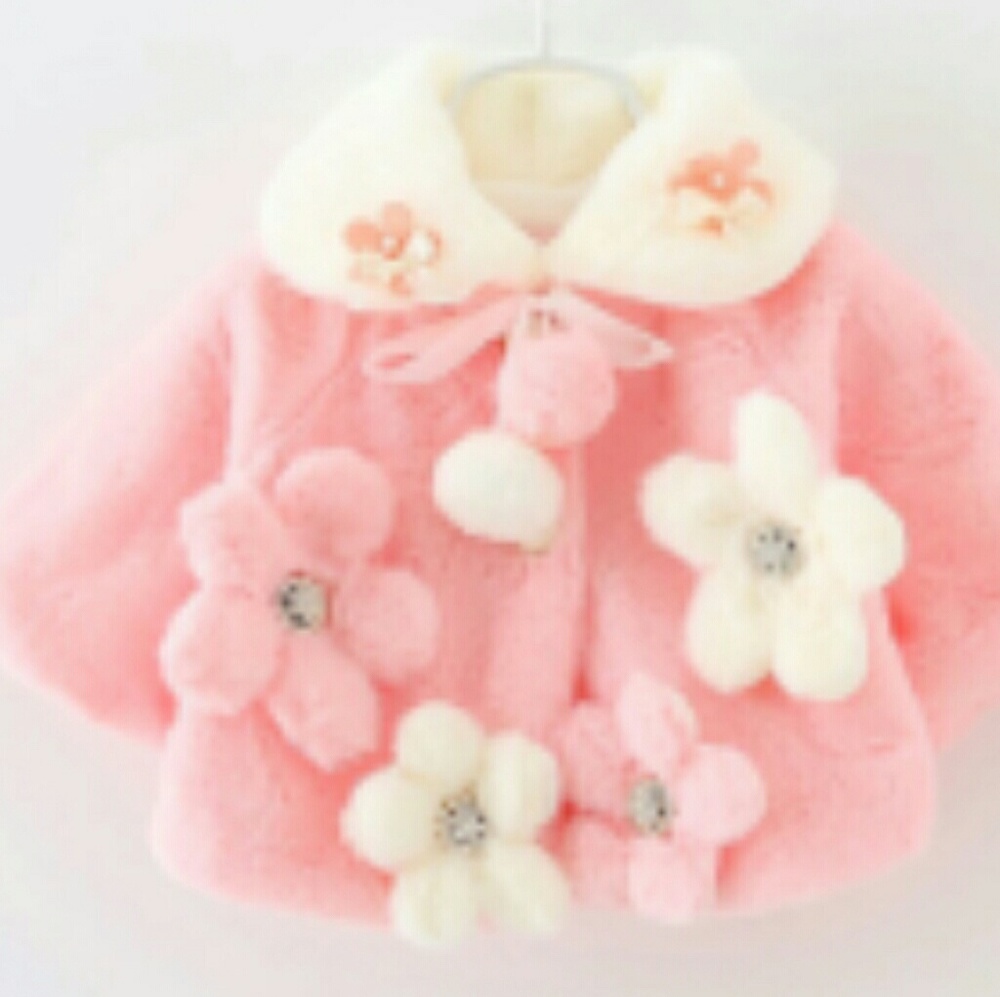 New boutique toddler girl warm soft winter coat 2T