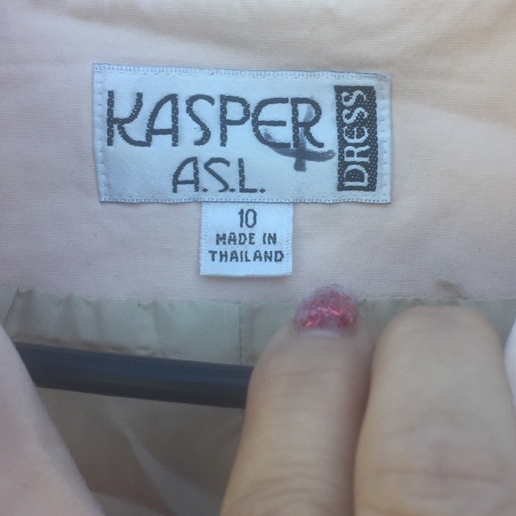 Kasper Top Button Up Sz 10 Khaki Casual - Picture 2 of 2