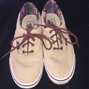 Nude vans, lightly worn