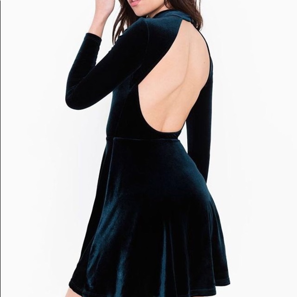 Blue velvet Skater Dress