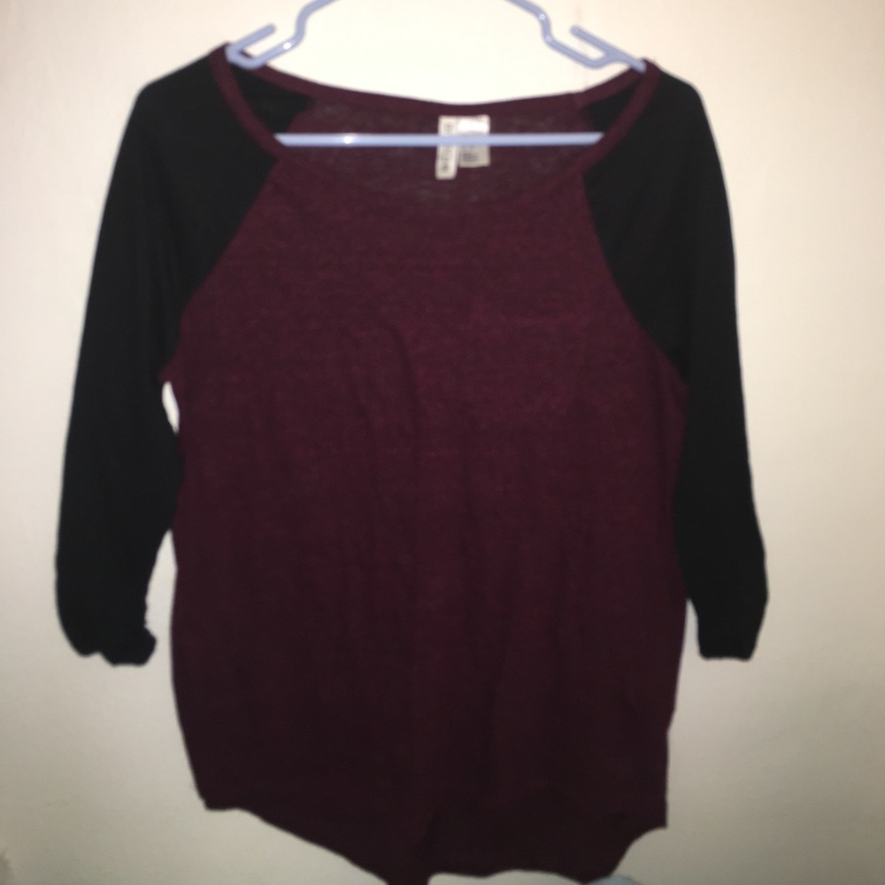 Baseball tee, 3/4 sleeve