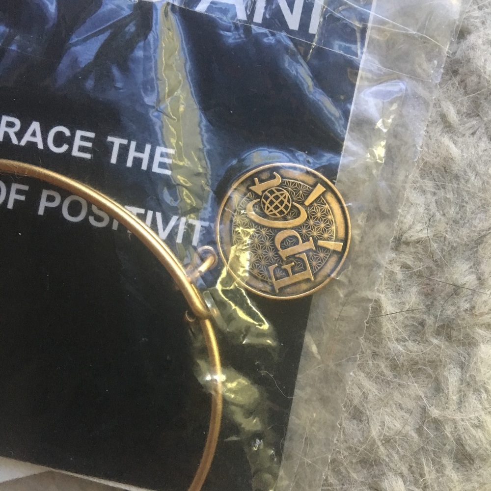Disney Epcot alex and ani gold bracelet