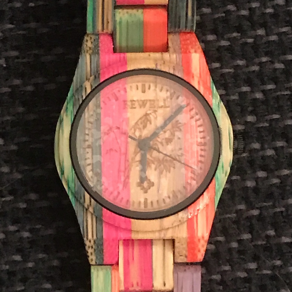 Bewell Bamboo Watch ✨ Pink