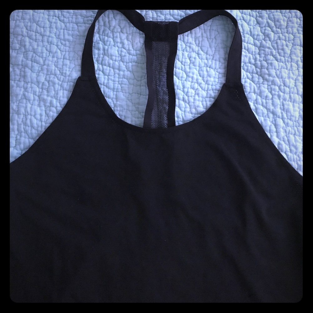 Fabletics racerback black tank