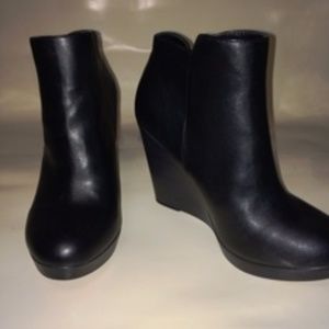 Womens Ankle Boots Wedge Heel