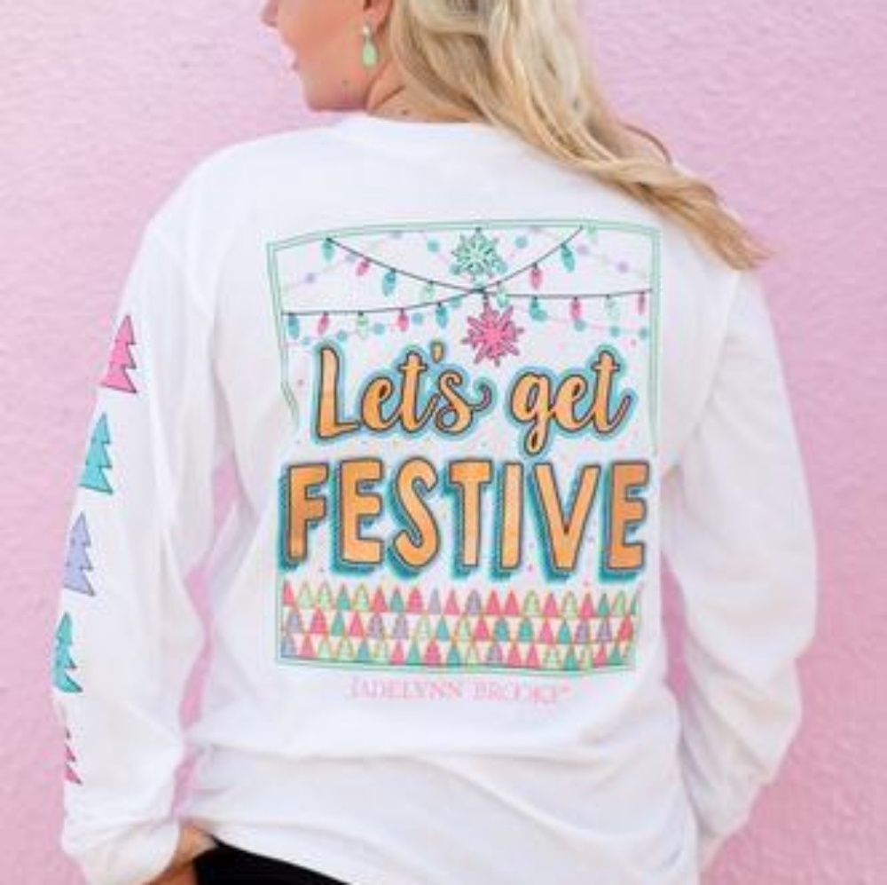 jadelynn brooke shirt lets get festive