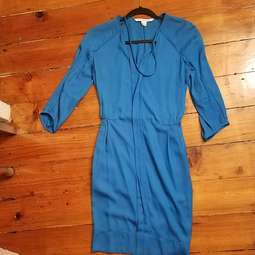 DVF Blue Dress
