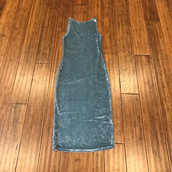 Indigo Velvet Tank Dress - Picture 4 of 5