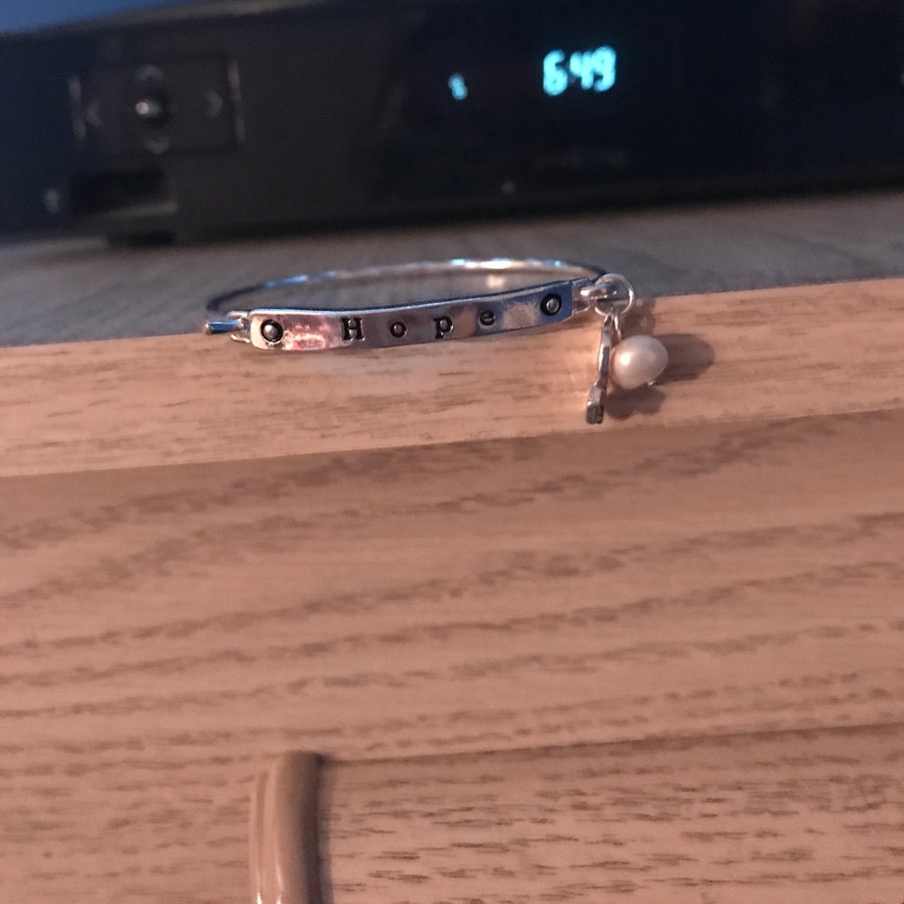 “Hope” breast cancer bracelet