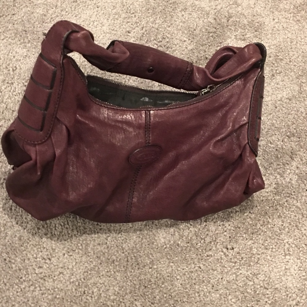 Tods purple hobo bag