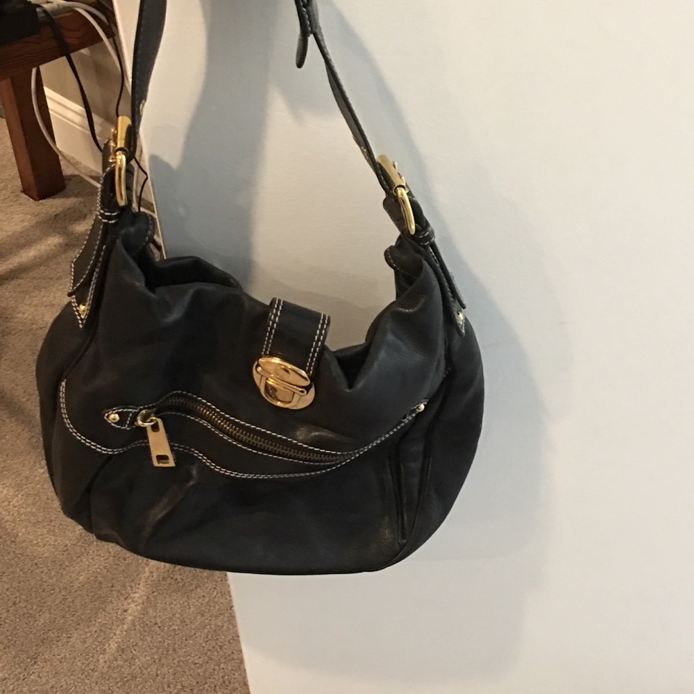 Marc Jacobs leather black hobo bag
