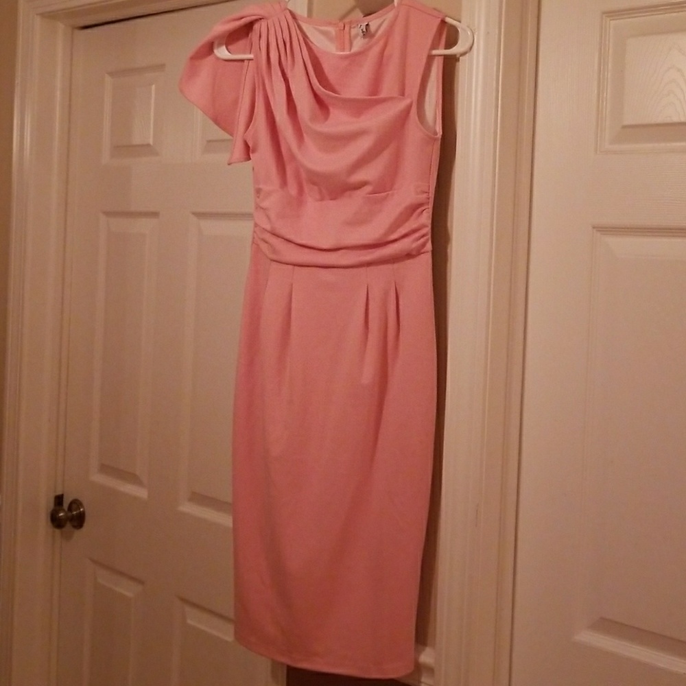 Beautiful pink mid length dress!