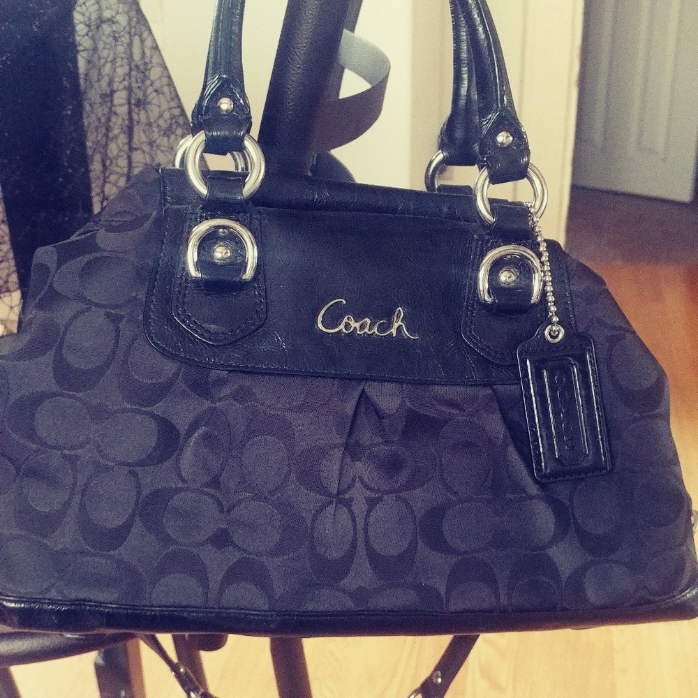 Coach black satchel