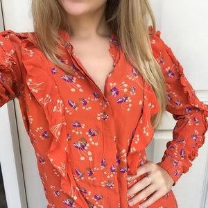 See by Chloé floral button down