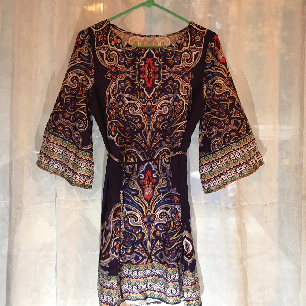 Purple pattern dress