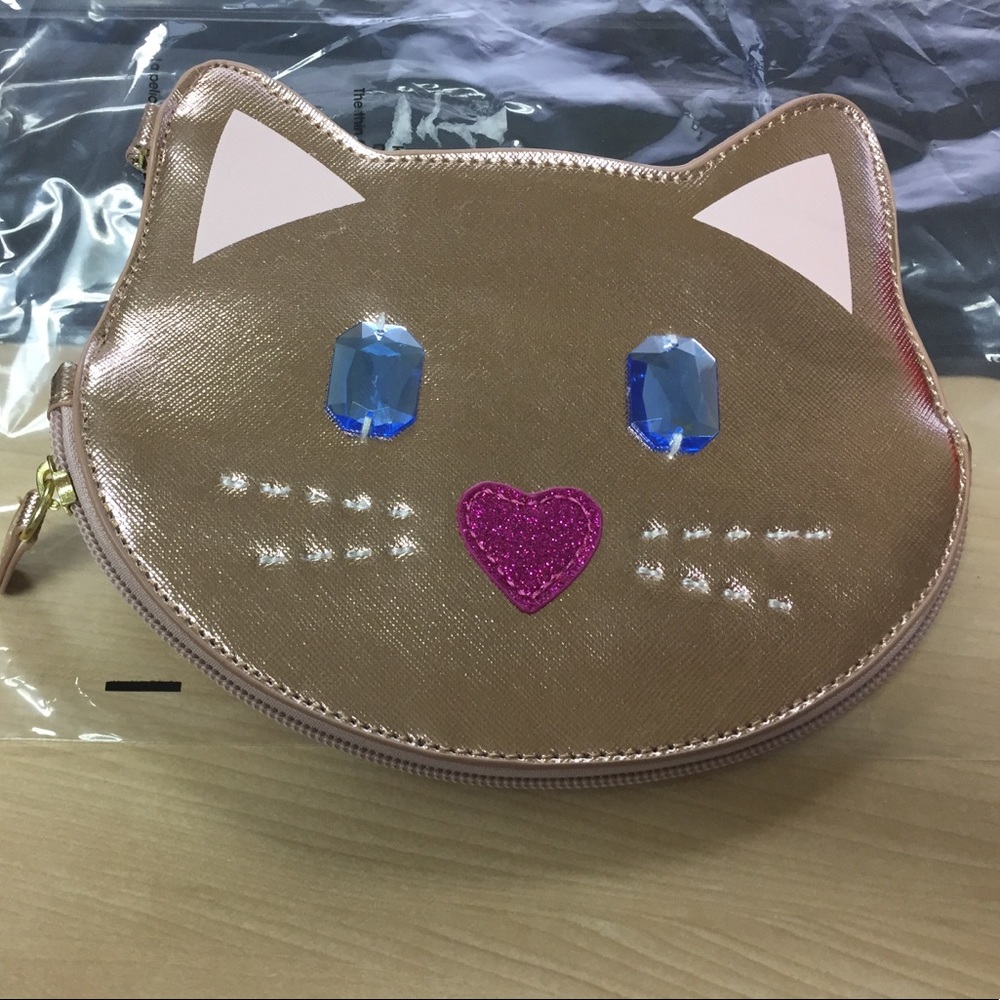 BETSY Johnson Cat Wristlet Coin Purse