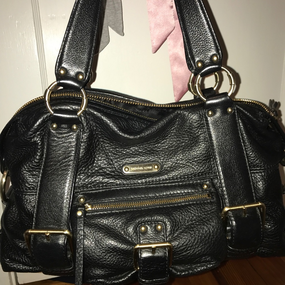 Michael Kors Black Leather Bag