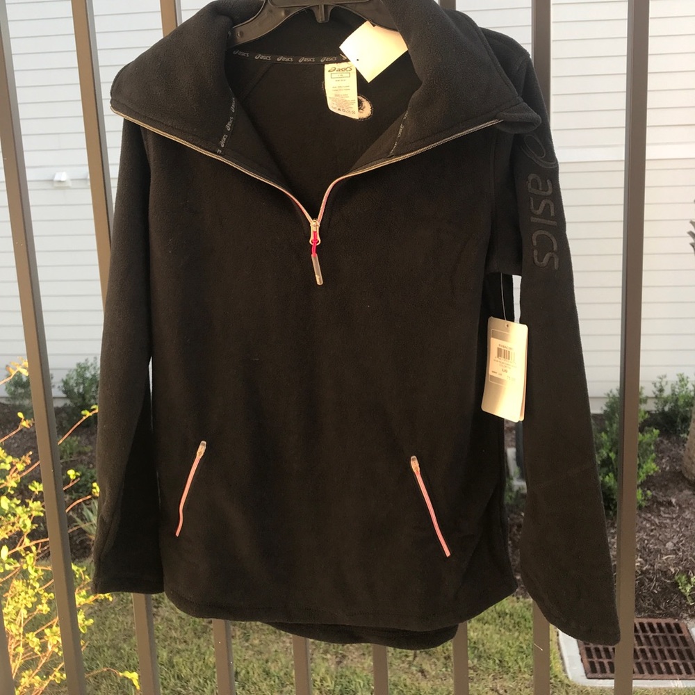 Asics fleece woman jacket new