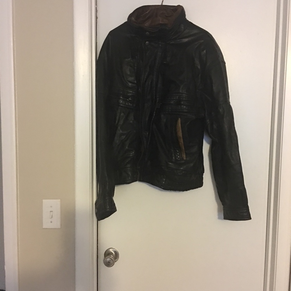 Genuine leather men’s jacket