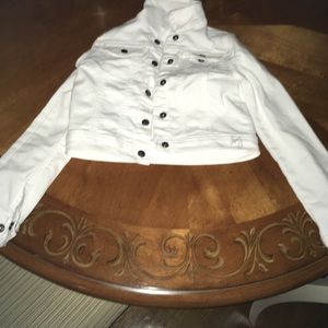 DKNY GIRL WHITE JEAN JACKET. Worn once.