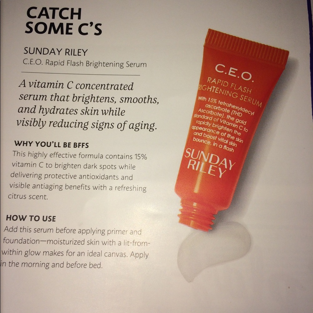 SUNDAY RILEY C.E.O. rapid flash brightening serum