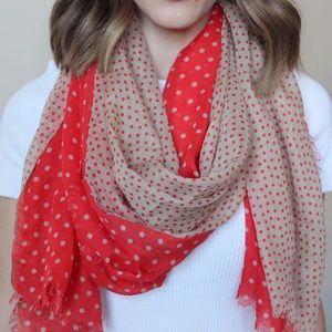Double Sided Polka Dot Scarf