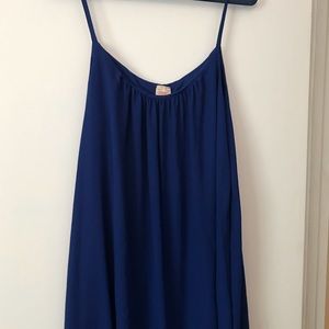 Royal Blue Spaghetti Strap Mini Dress