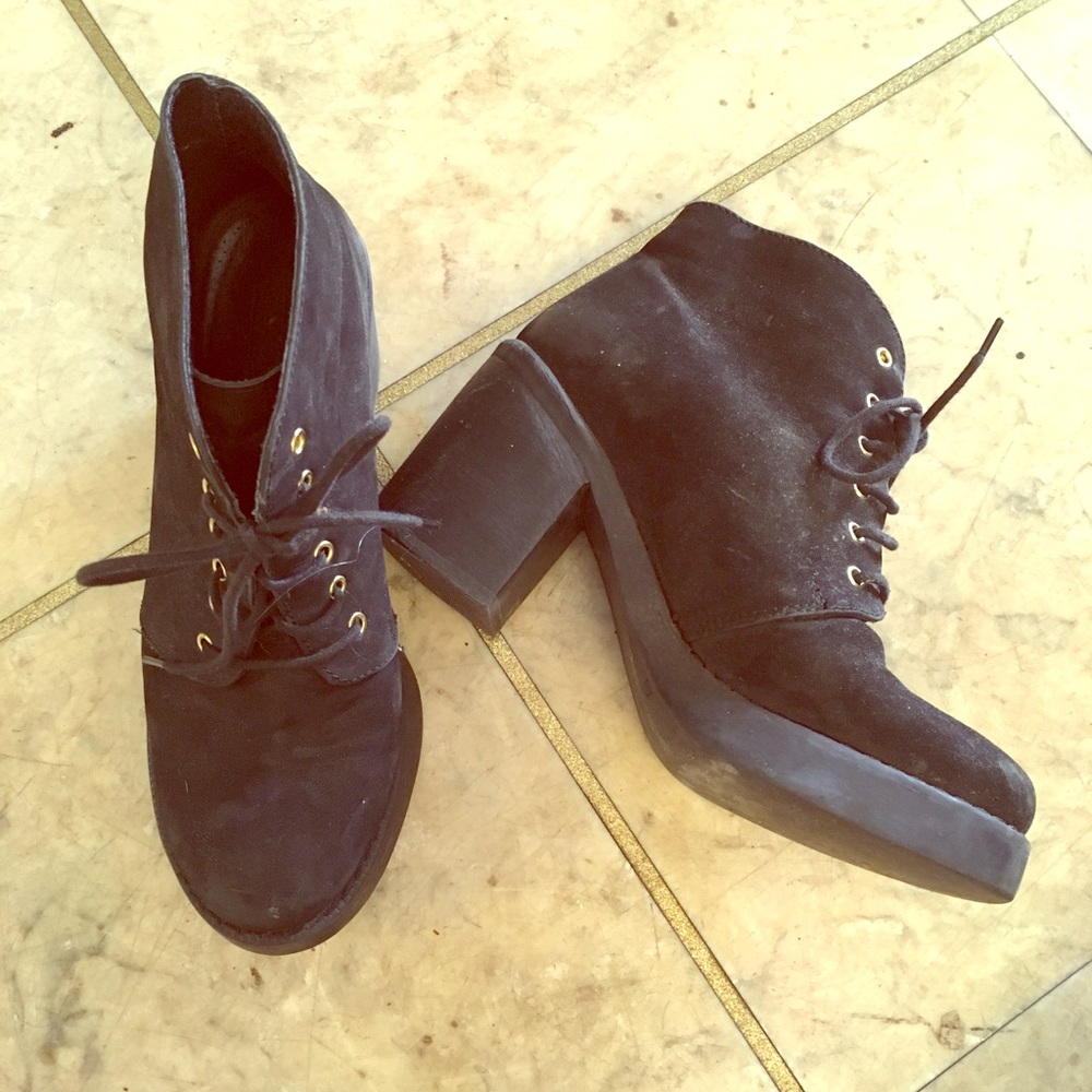 Topshop suede ankle boots