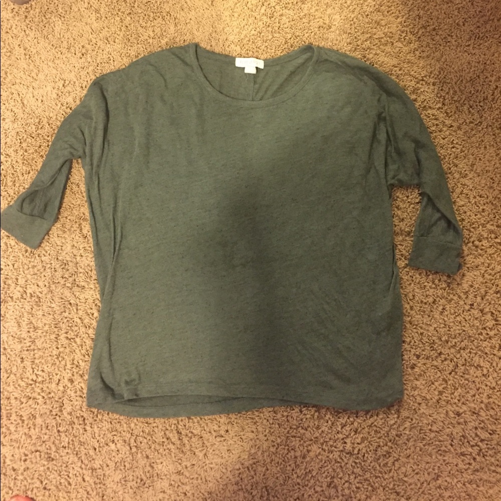Forever 21 Women Green Top Large Soft