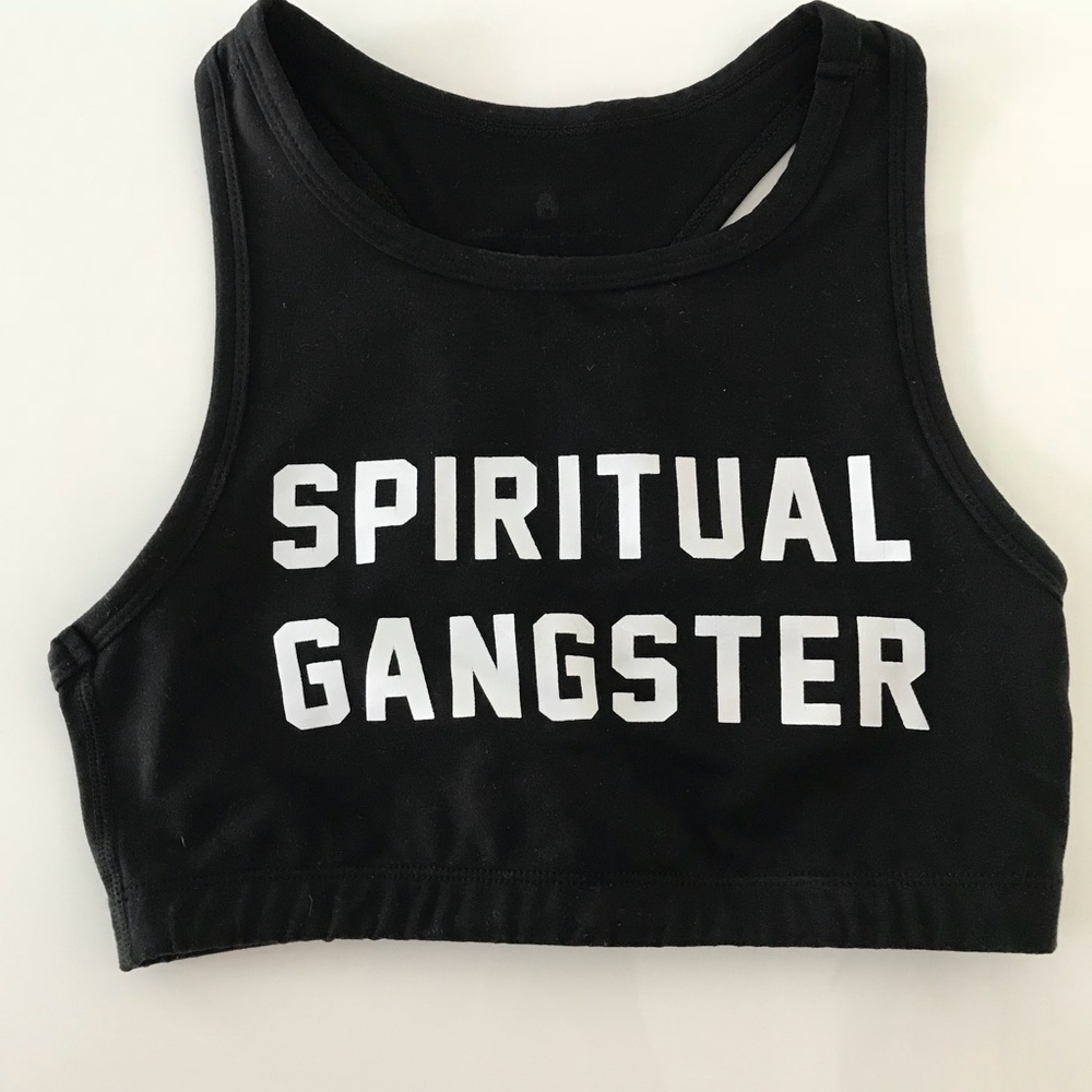 Spiritual gangster logo bra