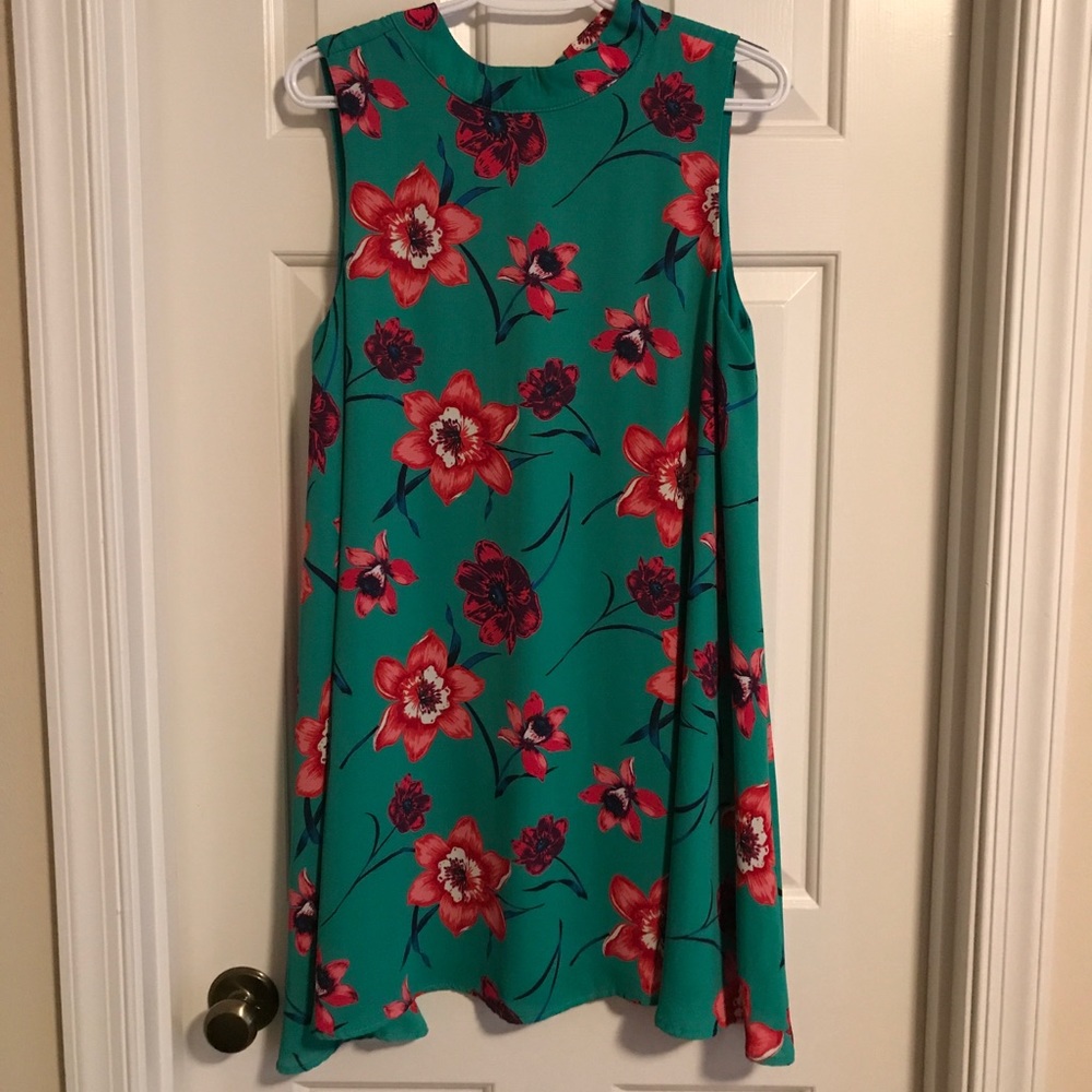 Green Peach Love Floral dress