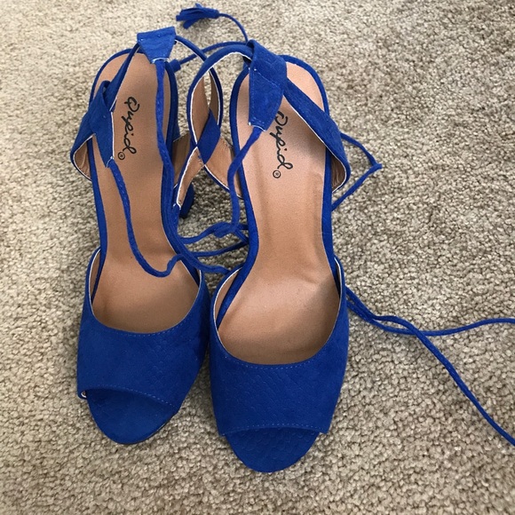Charlotte Russe Shoes - Royal Blue heels
