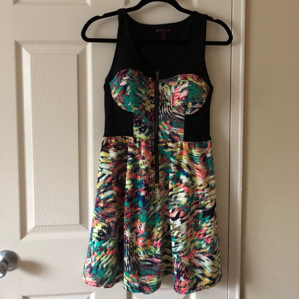 Multicolored cocktail dress