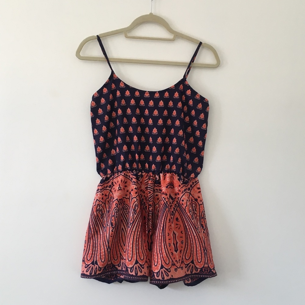 Boohoo Fun Short Playsuit Romper